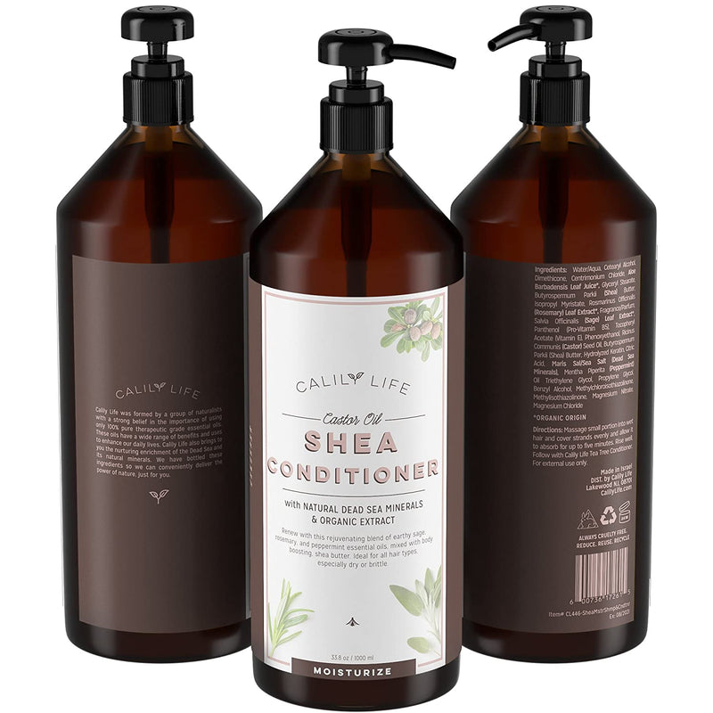 Shea Butter Shampoo + Conditioner w/ Dead Sea Minerals